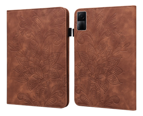 Funda De Encaje Marrón Con Estampado De Flores Para Xiaomi R