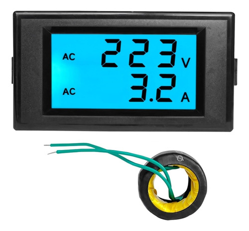 Voltímetro Y Amperímetro Ac De Panel, 80-300 Vac, 0-100 Aac