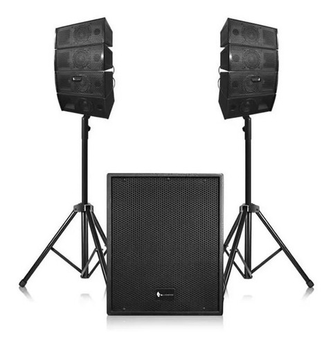 Sistema Lineal De Audio Con Subwoofer Alienpro Vector 15 Sms