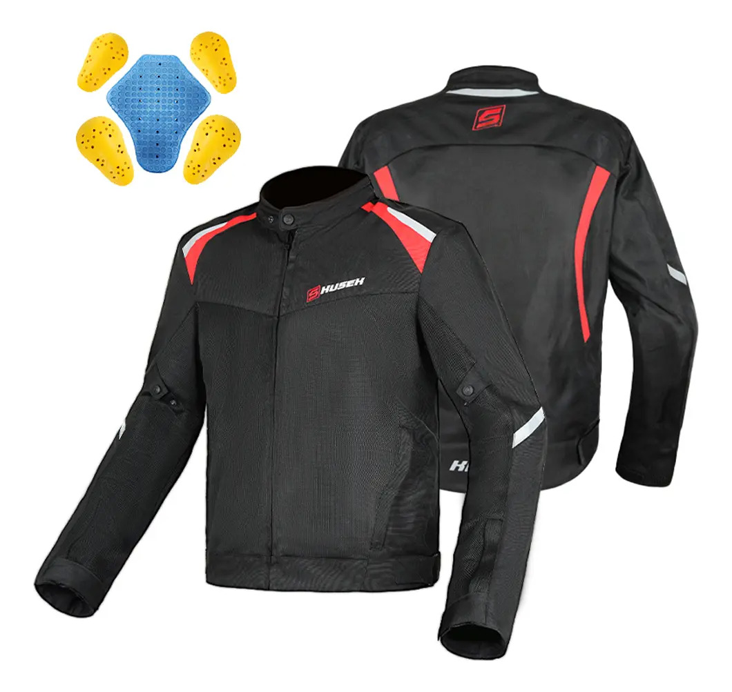 Jaqueta de motocicleta com proteção Roupas para motocicletas Equipamento de proteção embutido