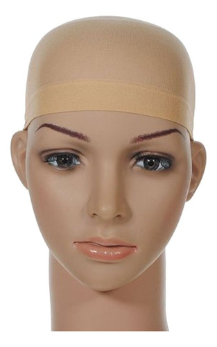 3 Gorras Malla Nylon Peluca Cap Beige Gorro Lace Front 