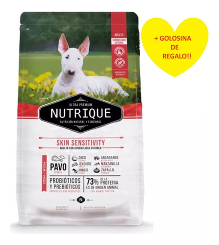 Alimento Nutrique Perro Skin Sensitivity 15k + Regalo!!