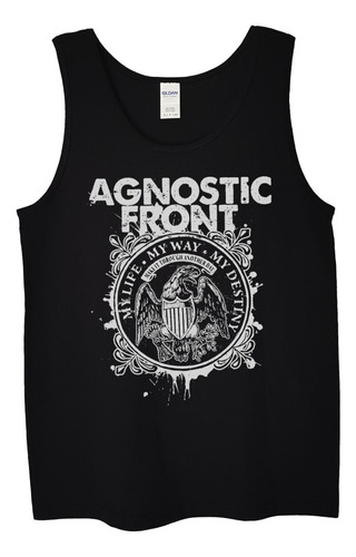 Polera Musculosa Agnostic Front My Life My  Punk Abominatron