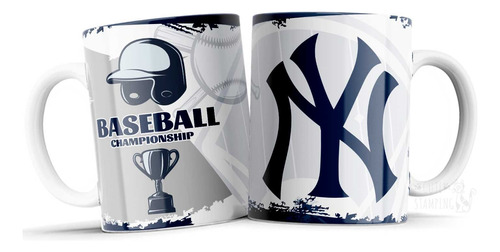 Taza Personalizada De Mlb New York Yankees Ideal Regalo