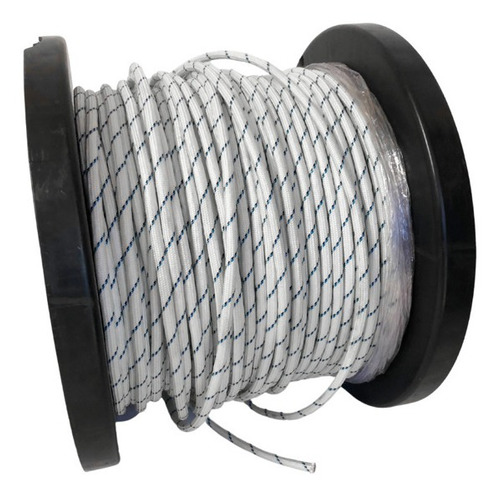 Cabo Fio Fibra De Vidro Fci 10mm 5mts 400°c Alta Temperatura