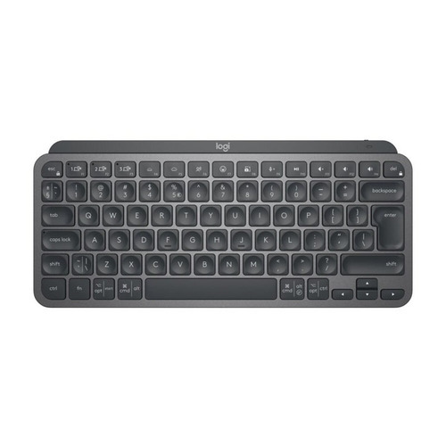 Teclado bluetooth Logitech Master Series MX Keys Mini QWERTY español color grafito con luz blanca