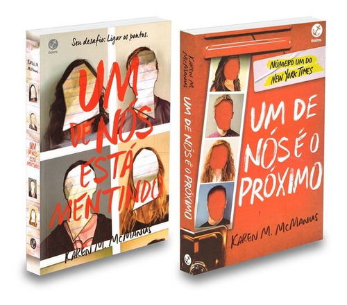 Combo Um De Nós Está Mentindo + Um De Nós É O Próximo, De : Karen M. Macmanus / Tradução: Ana Lima. Série Não Aplica, Vol. Não Aplica. Editora Galera, Capa Mole, Edição Não Aplica Em Português, 2021