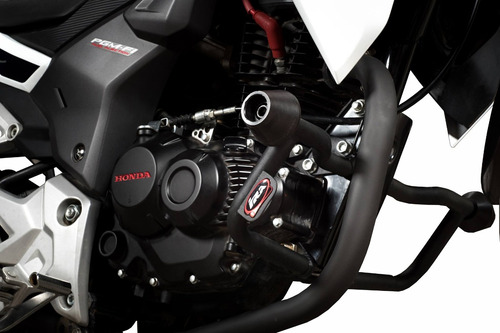 Defensa De Motor Y Sliders Negro Honda Cb190 R Moto Delta
