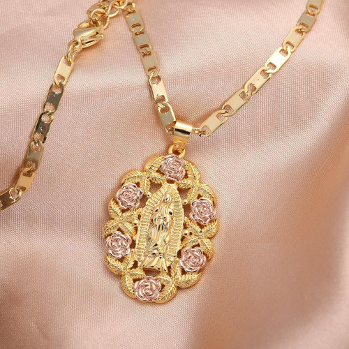 Collar Genérico De La Virgen María, Colgante Con Dije De Gua
