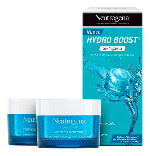 2 Pack Neutrogena Hydroboost Gel Acido Hialuronico 50ml