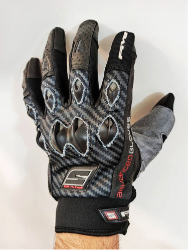 Guantes Moto Five Stunt Fiber Protecciones Carbono/keblar