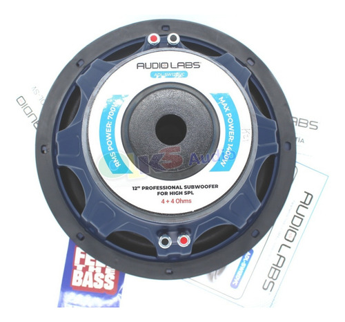 Subwoofer De 12 Spl Open Show 800watts Audio Labs Adl-sw12dv