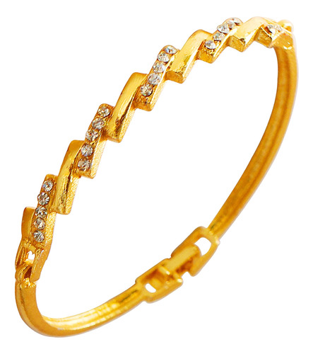 Preciosa Pulsera Chapada En Oro Touchstone Para Mujer