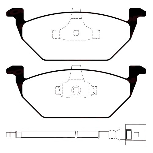 Pastilla De Freno Delantera  Ford Escort Mod. 00/