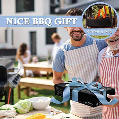 Espatula Para Parrilla Con Pinzas Mango Negro De 40 Cm 7 Pz