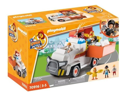 Juego Playmobil Duck On Call Vehículo Emergencia Ambulancia Cantidad de piezas 31