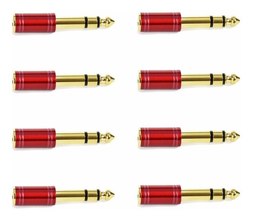Kit C/ 8 Conectores Adaptador P2 X P10 Stereo Santo Angelo