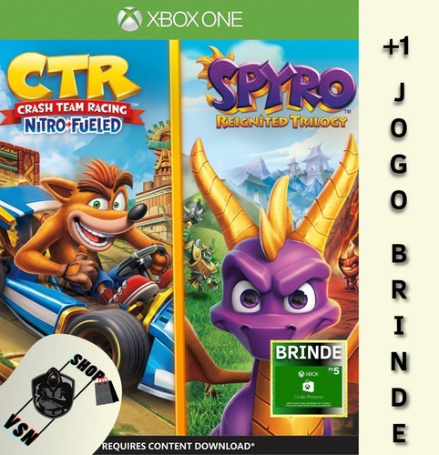 Crash Team Racing Nitro-fueled + Spyro - Digital One Xbox