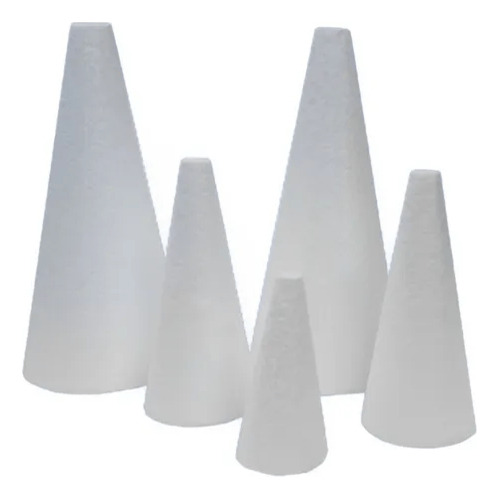 Cone De Isopor Eps 50x17cm  Pacote Com 1 Unidade
