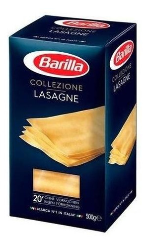 Lasagne Barilla Pasta Italiana 500 Grs