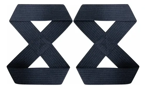 Strap Oito Luva Academia Musculação Crossfit Treino Pesado Cor Pr...