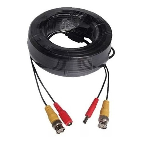 Cable Para Camaras Seguridad Cctv Video Y Poder Bnc 20 Mts