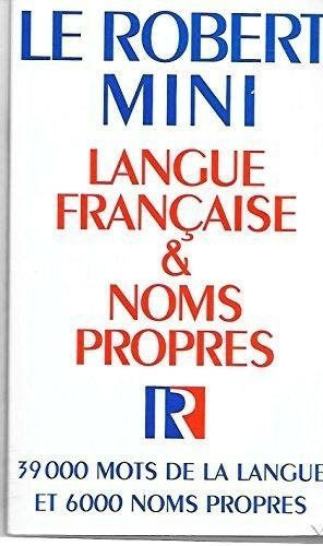 Robert Mini Langue Fran.etnoms Propre, De Aa. Vv.. Editorial Santillana En Francés