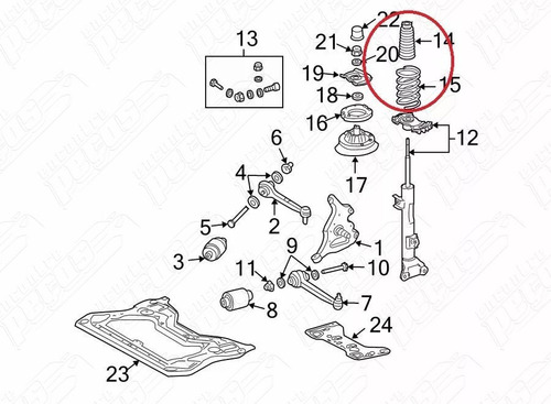 Coifa Batente Amortecedor Mercedes E320 1993-1995 Original