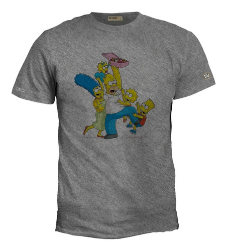 Camiseta 2xl - 3xl Los Simpson Homero, Bart, Lisa Serie Zxb