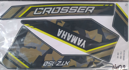 Kit Faixas Adesivos Crosser 150 2021/22 Cinza Escuro