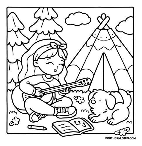 Livro De Colorir Girl Spaces Coloring Book Goods Cozy Moments And Girly Things Capa Dura 43 Páginas 180g A5