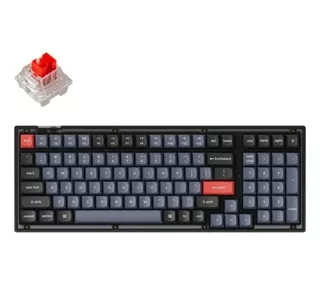 Keychron V5 Swappable Rgb Backlight Red Switch Frosted Black