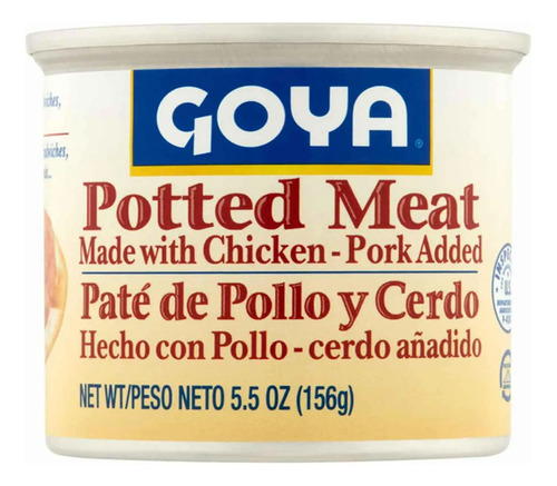 Goya Pate De Pollo Y Cerdo 156g Lata