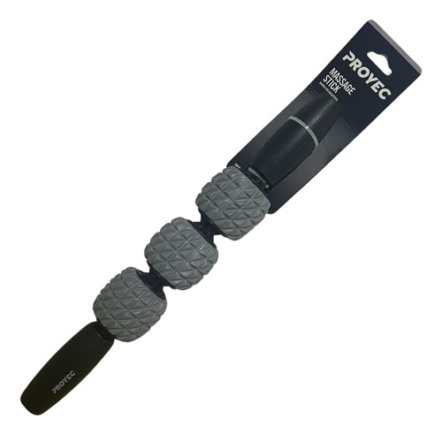 Barra Stick Masajeadora Proyec Funcional Pilates Yoga Gris Oscuro