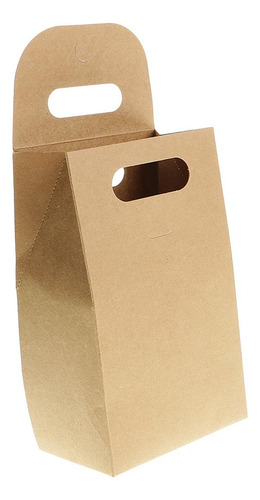 10 Piezas De Papel Kraft Dulces Presentes Bolsas Caja De