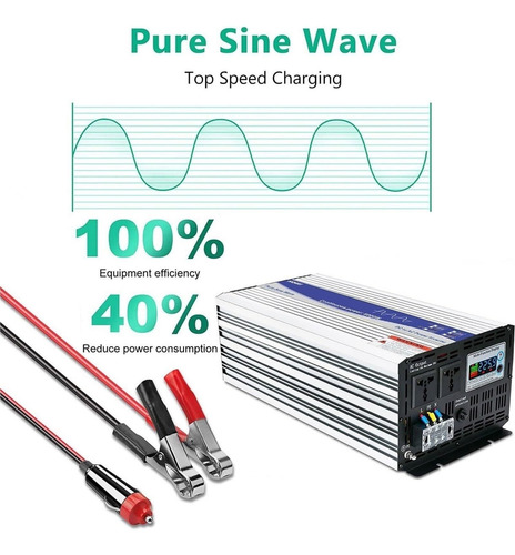Inversor De Energia De Onda Senoidal Pura 4000w 24v 220v