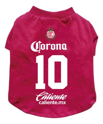 Jersey Playera Toluca Futbol Para Perro O Gato Ch