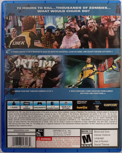 Dead Rising 2 Jogo Ps4 Físico Usado (Usado)