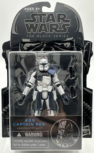 Captain Rex Black Series 3.75 Star Wars #09 Clone Wars Rebel (Usado)