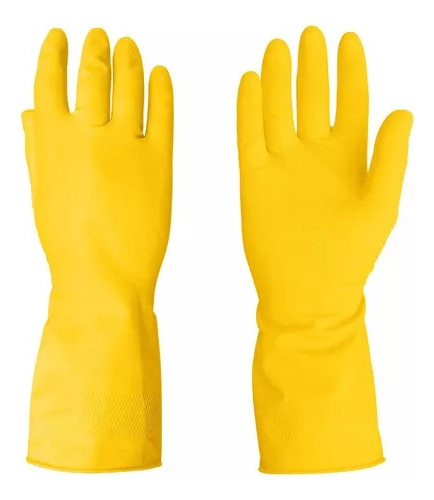 Guante Latex Doméstico Amarillo Steelpro