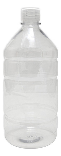 Botella Pet 950cc Rosca 28 Vacía Transparente Pack X25 Negra