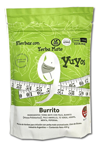 Hierbas Con Yerba Mate 9 Yuyos Con Burrito 400gr