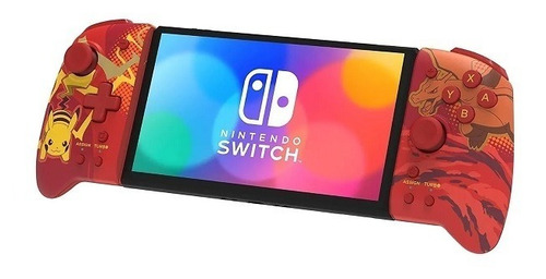Control Para Nintendo Switch Hori Split Pad Pikachu Y Chariz Color Volcanic red