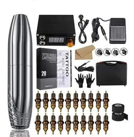 Kit Máquina Tatuadora Rotativa Profesional