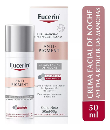 Crema facial Eucerin Anti Pigment Noche 50 ml para todo tipo de piel