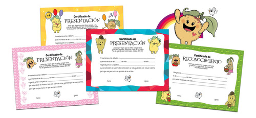 Certificados Infantiles Presentacion Baut Reconoc Pack X 20
