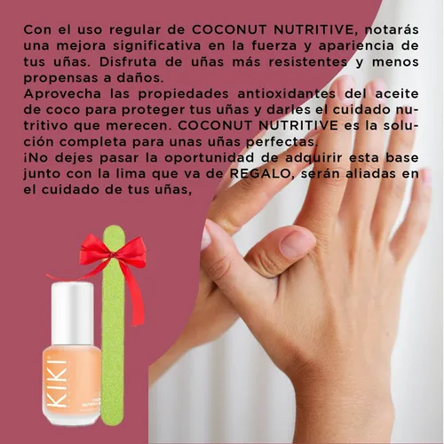 Fortalecedor Uñas Base Nutritiva Kiki Idraet Lima Coco