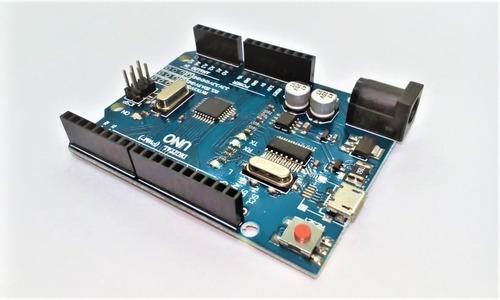 Tarjeta Arduino Uno R3 Micro Usb Mega328p Version Nueva
