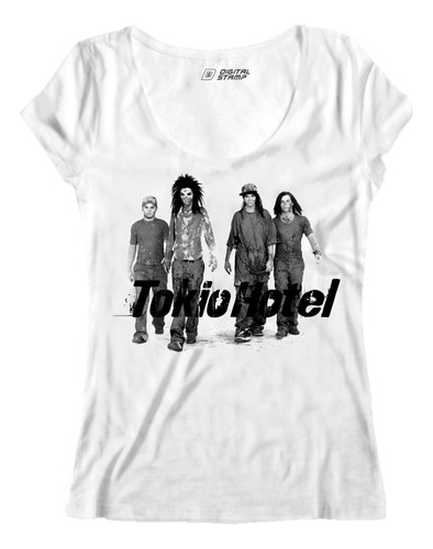 Remera Mujer Tokio Hotel 6 Algodon Premium Dtg