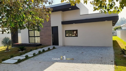 Imagem 2 de 15 de Casa Térrea Condomínio Com Piscina Venda Atibaia - Cc0440-1